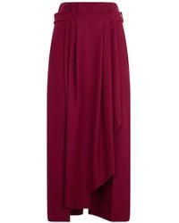 Alberta Ferretti - Belted Pleated Maxi Skirt - Lyst