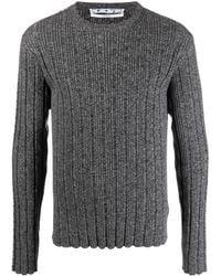 Off-White c/o Virgil Abloh - Pull En Maille Nervurée À Motif Arrow - Lyst