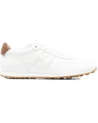 Hogan - Baskets En Cuir À Patch Logo - Lyst