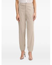 Mos Mosh - Elasticated-Waistband Tapered Trousers - Lyst