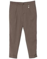 Manuel Ritz - Pleated Turn-Up Trousers - Lyst