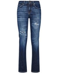 Dondup - Distressed Slim-Fit Jeans - Lyst