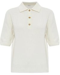 Balmain - Short-Sleeve Wool Polo Shirt - Lyst