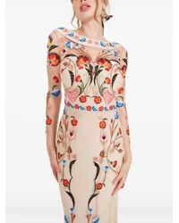 Temperley London - Toledo Floral-Embroidered Long-Sleeve Dress - Lyst