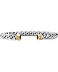 David Yurman - 18K And Onyx Cable Bracelet (6Mm) - Lyst