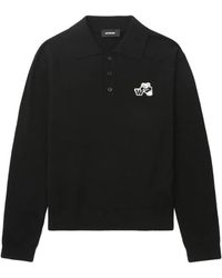 we11done - Bestickter Pullover mit Polokragen - Lyst