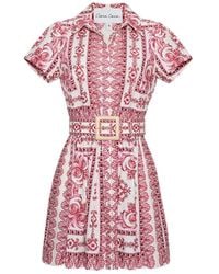 Cara Cara - Robe Courte Noela En Coton À Imprimé Foulard - Lyst