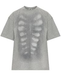 AVAVAV - Skeleton-Print Oversized T-Shirt - Lyst