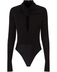 Just Cavalli - Twist-Neck Bodysuit - Lyst