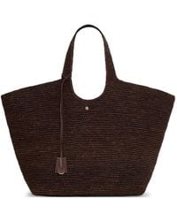 Anine Bing - Sac Cabas Lili En Raphia Tressé - Lyst