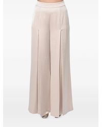Ted Baker - Pleated Wide-Leg Trousers - Lyst