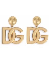 Dolce & Gabbana - Pendiente con logotipo DG - Lyst