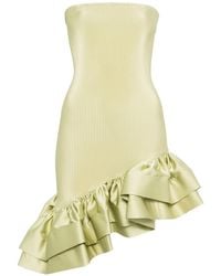 L'idée - Volant Mini Dress - Lyst