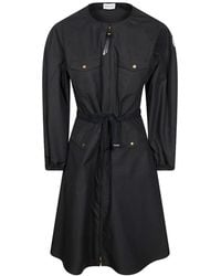 Moncler - Rope-Belt Midi Dress - Lyst