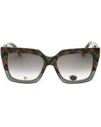 Missoni - Multicolour Chevron-Pattern Sunglasses - Lyst