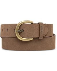 Twinset - Engraved-Buckle Suede Belt - Lyst