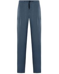 Giorgio Armani - Drawstring Pleated Trousers - Lyst