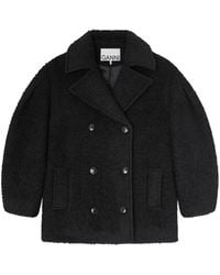 Ganni - Double-Breasted Jacket - Lyst