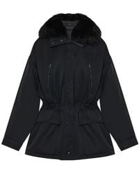 Gucci - Technical Cotton Faille Jacket With Shearling - Lyst