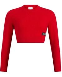Patou - Logo-Patch Merino-Cashmere Sweater - Lyst