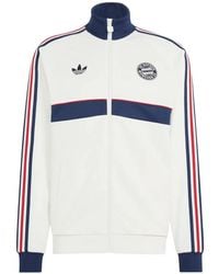 adidas - Fc Bayern München Zip-Up Bomber Jacket - Lyst
