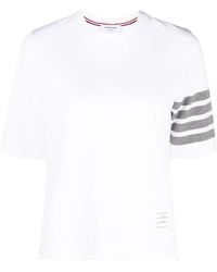 Thom Browne - T-Shirt mit Logo-Print - Lyst