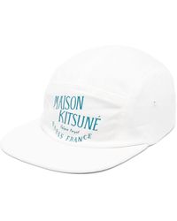 Maison Kitsuné - Baseballkappe mit Logo-Print - Lyst