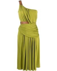 Alberta Ferretti - One-Shoulder Draped Dress - Lyst