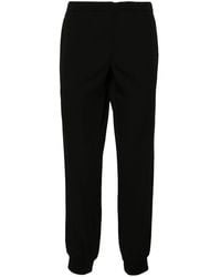 Prada - Drawstring-Waist Tapered Trousers - Lyst
