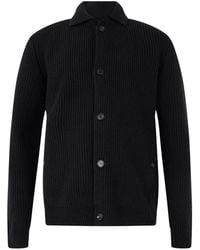Slowear - Ribbed-Knit Button-Up Cardigan - Lyst