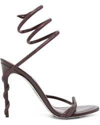 Rene Caovilla - Margot Crystal-Embellished Sandals - Lyst