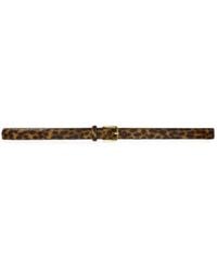Liviana Conti - Ceinture Jade En Cuir Façon Poulain À Imprimé Léopard - Lyst