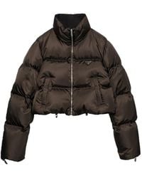 Prada - Doudoune Crop En Re-Nylon - Lyst