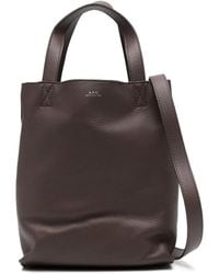 A.P.C. - Small Cabas Maiko Leather Tote Bag - Lyst