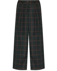 Paul Smith - Checked Wide-Leg Trousers - Lyst