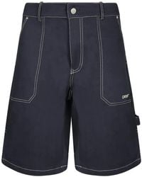 Carrera - Contrast-Stitch Carpenter Shorts - Lyst