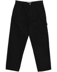 Stussy - Straight-Leg Logo-Patch Trousers - Lyst