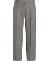 Dolce & Gabbana - Pleat-Detail Checked Trousers - Lyst