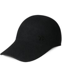 Maison Michel - Wool Logo-Plaque Cap - Lyst