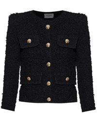 Balmain - Tweed Shoulder-Pads Jacket - Lyst