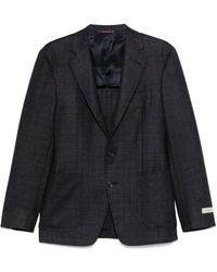 Canali - Check-Pattern Blazer - Lyst