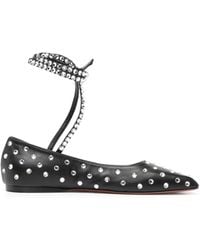 AMINA MUADDI - Ane Crystal-embellished Ballerina Shoes - Lyst