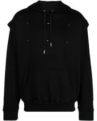 HELIOT EMIL - Logo-embroidered Cotton Hoodie - Lyst