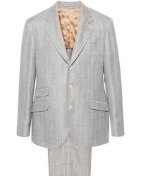 Brunello Cucinelli - Striped Single-breasted Suit - Lyst