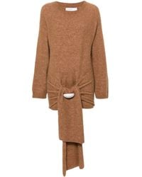 GIUSEPPE DI MORABITO - Brooch-Detail Mini Dress - Lyst