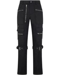 Moschino - Pantalon Orné De Zips À Détail De Boucle - Lyst