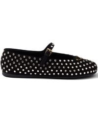 Prada - Ballerinas Mit Kristallen - Lyst