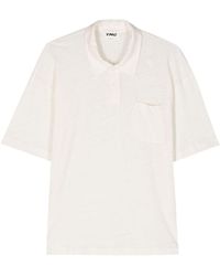 YMC - Ivy Linen Blend Polo Shirt - Lyst