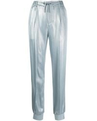 Ralph Lauren - Metallic Slim-Cut Trousers - Lyst