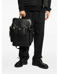 coach bleecker backpack in pebbled leather COACH Bleecker Backpack in Pebbled Leather in Brown for Men
